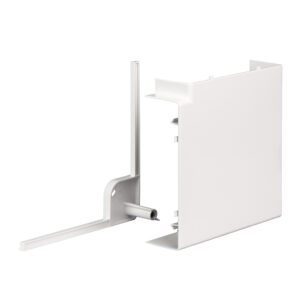 OptiLine 45 - upognjen 90° - 185 x 55 mm - PC/ABS - polarno belo