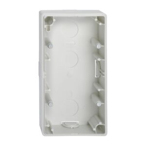 Nadometno montažno ohišje, 2 odprtini, polarno belo, M-Smart/Artec