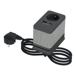 Unica system + Mizna enota S - DE SO+USBA/C - Antracit