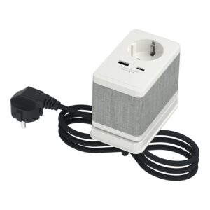 Unica system + Mizna enota S - DE SO+USBA/C - Bela