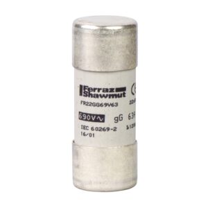 NFC kartušne varovalke, TeSys GS, valjaste, 22 mm x 58 mm, varovalna konica gG, 690 VAC, 10 A, brez "striker"