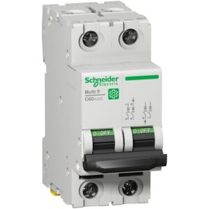Miniaturni odklopnik  (MCB), Multi9 C60H-DC, 2P, 10A, D krivulja, 5kA (UL1077), 6kA (IEC/EN 60947-2)