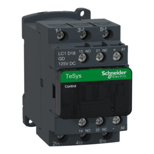 Kontaktor TeSys D - 3P (3 NO) - AC-3 440 V 18 A - tuljava 125 V DC