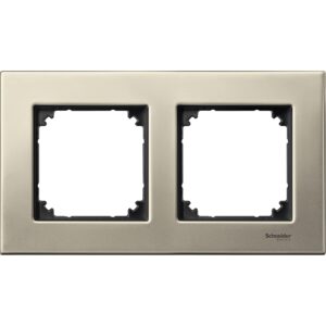 Kovinski okvir, 2 odprtini, titan, M-Elegance