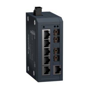 Modicon neupravlj. stikalo - 6 port. za bak. + 2 port. za opt. vl. - multi mode