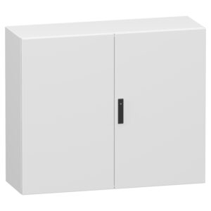 Dvojna navadna jekl. vrata, PanelSeT CRN, brez mont. plošče, 1000x1200x400mm, IP55, IK10, RAL7035