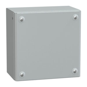 Kovinska ind. om. z navadnimi vrati V200 x Š200 x G120 IP66 IK10 RAL 7035