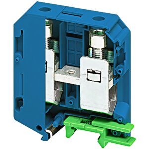 Linergy prehodni priključni blok - 70mm² 192A enojna raven 1x1 vijak - moder