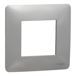 Unica - dekorativni okvir - enojni - 1 x 2 modula - aluminij