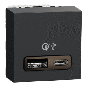 Unica - dvojni USB hitri polnilec A + C - 18W