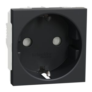 Unica - 1 vtičnica - 2P+E + otroška zaščita - 16A 250V - IP21D - antracit
