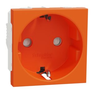 Unica - 1 vtičnica - 2P+E + otroška zaščita - 16A 250V - IP21 D - bela
