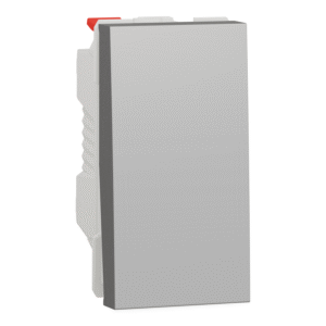 Unica - izmenično stikalo 10 A brezvijačno 1 modul aluminij
