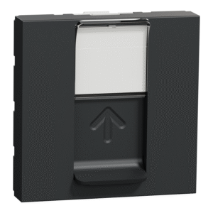Unica - 1 X RJ45 vt. - 2 m - kat. 5E - UTP - ravna - otr. zaščita - antracit