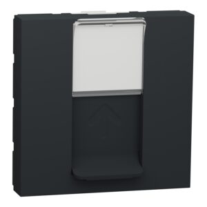 Unica - 1 X RJ45 vt. - 2 m - kat. 6 - UTP - ravna - otr. zaščita - antracit