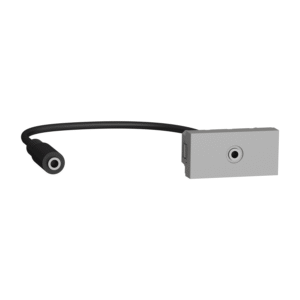 Unica - mini vtič 3,5 mm priključek - 1 modul - aluminij