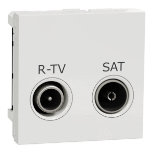 Unica - R-TV/SAT - individualen - 2 m - bela