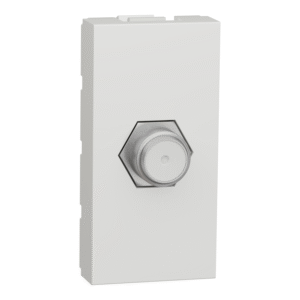 Unica - TV koaksialen kabel - 1 modul - bela