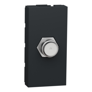 Unica - TV koaksialen kabel - 1 modul - antracit