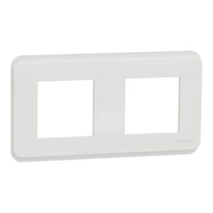 Unica - dekorativni okvir - dvojni - 2 x 2 modula - bela