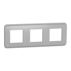 Unica - dekorativni okvir - trojni - 3 x 2 modula - aluminij