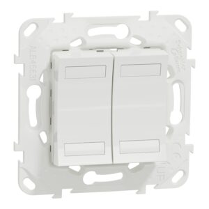 New Unica - KNX tipkalo dvojno belo