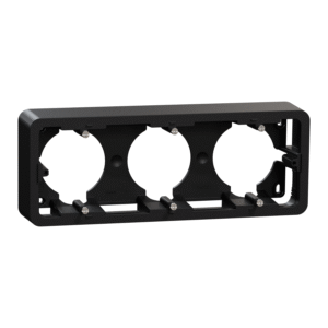 New Unica - trojna doza - površinska - 3 x 2 modula - antracit