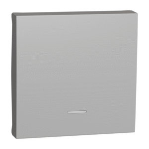 Unica - klecno stikalo - za stikalo z indikatorjem - 2 modul - aluminij