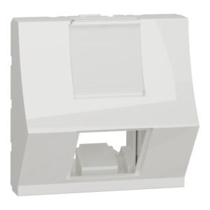 Unica, centralna plošča, 1 x RJ45, S-One, 2 m, nagnjena, protibakterijska
