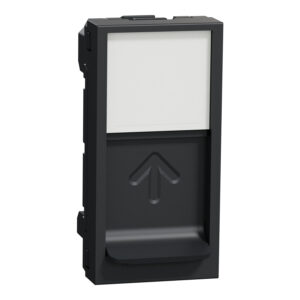Pokrov, središčna plošča, New Unica, za RJ45, Keystone/Systimax, 1 M, antracit