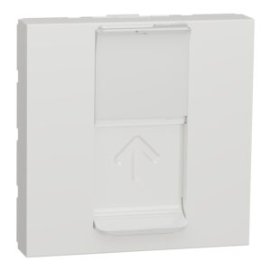 Unica, RJ45 pokrov za Keystone/Systimax, 2 modula, bela