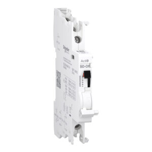 Pomožni kontakt, Acti9 A9N, OF/SD+OF, 2 C/O, 100mA do 6A, 24VAC do 415VAC, 24VDC do 130VDC, zgornji in spodnji priklj.