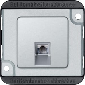 Vložek telefonskega priključka RJ45, aluminij, protivlomen