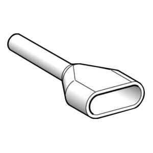 Votlica z izolacijo, dvojna, 2 x 0,5 mm², srednja vel., bel, plast. Vrečka, NF