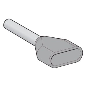 Votlica z izolacijo, dvojna, 2 x 2,5 mm², srednja vel., siv, razsuto pak., NF