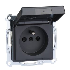 Vtičnica, ozem. in pokrov, IP44, zas., brezvij. priklj., ant., Sys. M