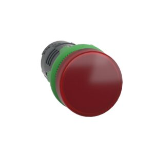 Monolitna LED signalna svetilka, plastična, rdeča, Ø22, 230…240 V AC