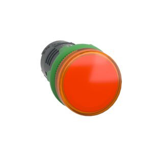 Monolitna LED signalna svetilka, plastična, oranžna, Ø22, 230…240 V AC