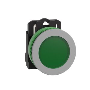 Signalna svetilka, nadometna - kompletna - 230...240V - zelena cp siva
