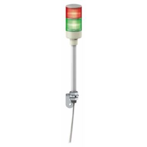 Signalni semafor - RG - 24V - LED - z brenč. - "tube" montaža z "L" nosilcem