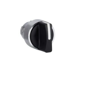 Easy Harmony XB2, glava izbirnega stikala, kovinska, črna, Ø22, 3 položaji, stabilno