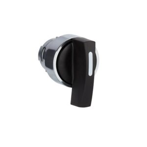 Easy Harmony XB2, glava izbirnega stikala, kovinska, črna, Ø22, dolg ročaj, 3 položaji, povratna vzmet v sredino