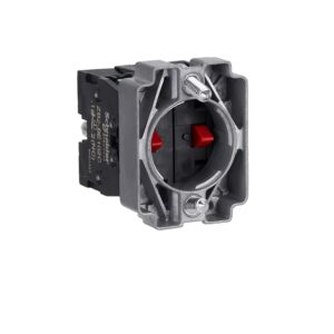 Easy Harmony XB2, blok za en kontakt z nosilcem, kovina, priključek z vijačno povezavo, 2 NC