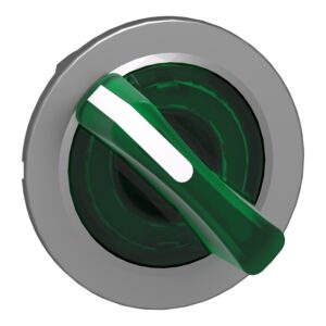 Osvetljeno izbirno stikalo,zelena 2-poziciji na mestu
