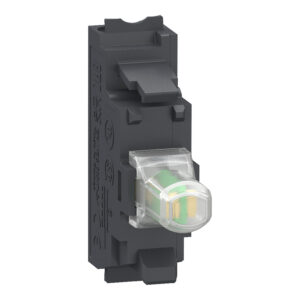 blok z belo lučko za Ø 22  LED lučka 24 V, vzmetni priključki