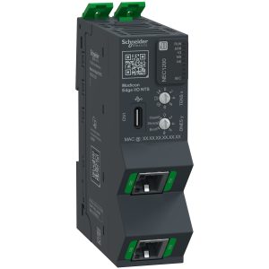 Omrežni vmesni modul + osnovna plošča + zaključek, EtherNet/IP, Modbus TCP, 100 Mbps, 2x RJ45, Modicon Edge I/O NTS