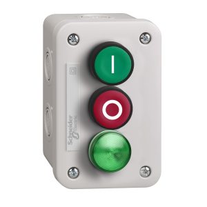 krmil. postaja z zelenim pg 1NO + rdeč pg 1NC + zeleno krmilo LED 230 do 240 V